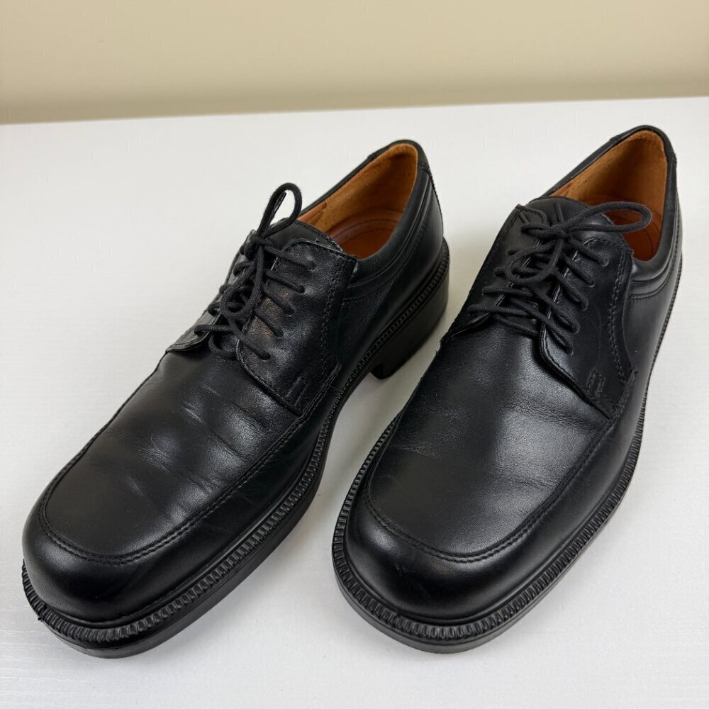 EUC ECCO City Black Leather Oxford Dress Shoes